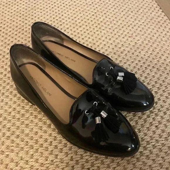 ANTONIO MELANI Shoes - COPY - Antonio Melani - Patent leather antio Melani loafers with tassels